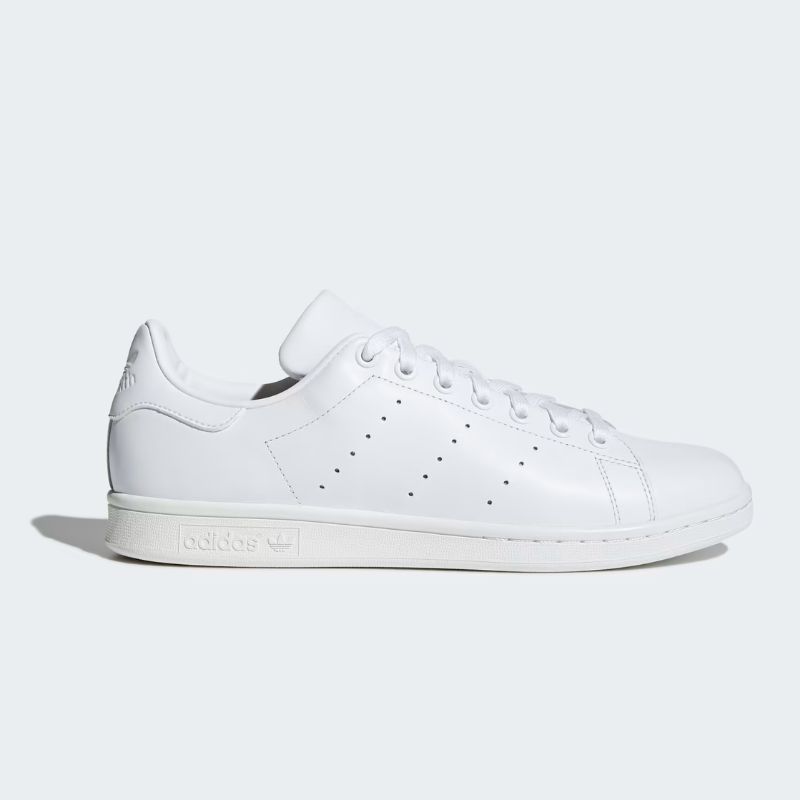 a side shot of adidas stan smith trainer