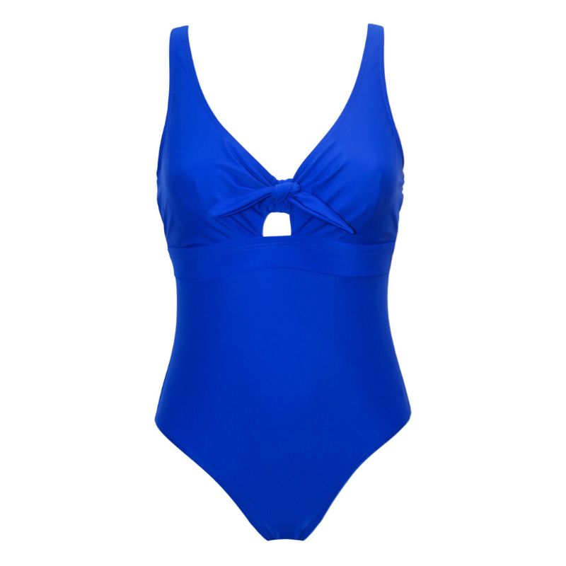 Underwired Bow Front Swimsuit - Ultramarine