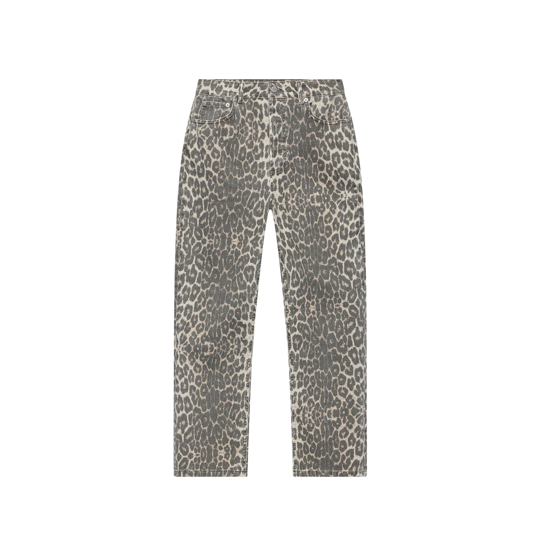 cut out image of leopard print mint velvet jeans
