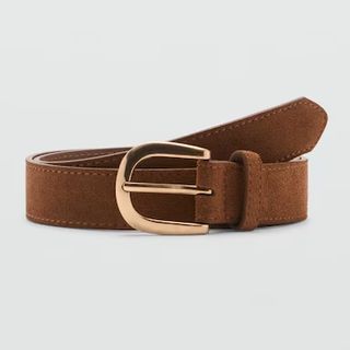 Mango Tan Suede Belt