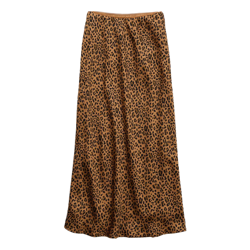 cut out of american eagle leopard slip skirt