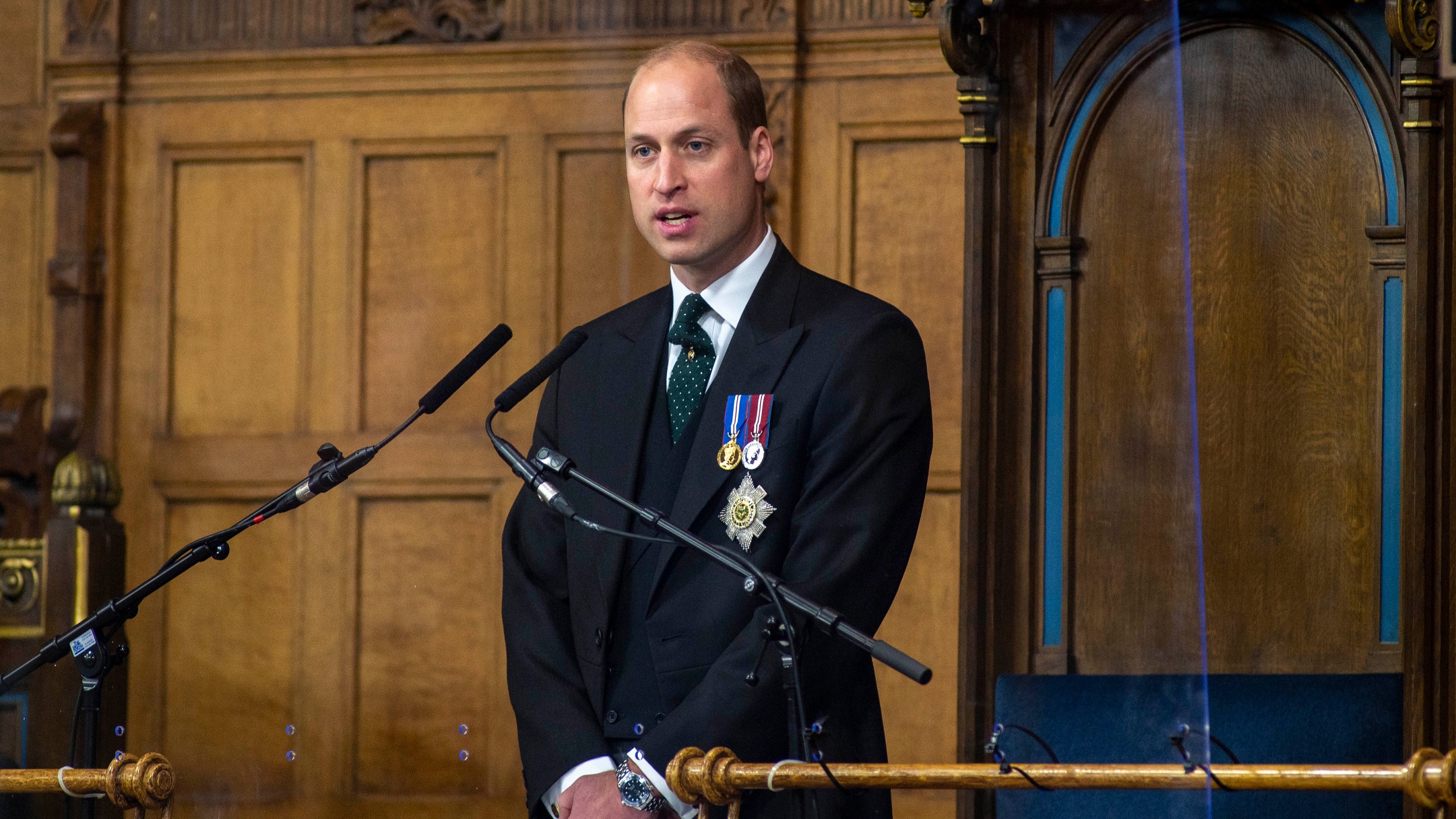Prince William speaks during the General Assembly of the Church of Scotland 2021 on May 21, 2021