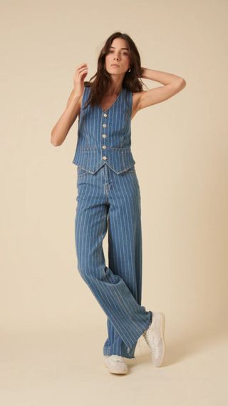 Nobody's Child denim pinstripe co ord