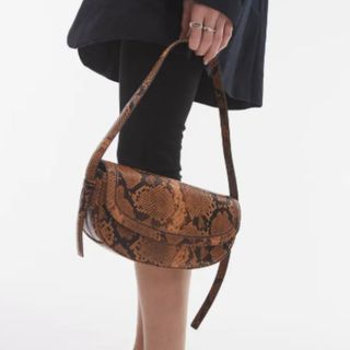 snake print bag