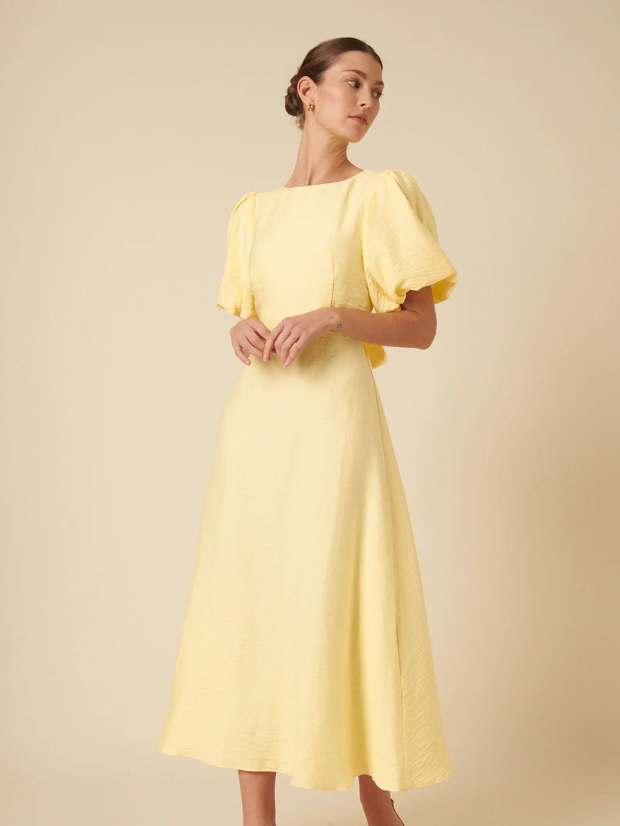 Nobody's Child yellow dress on model 