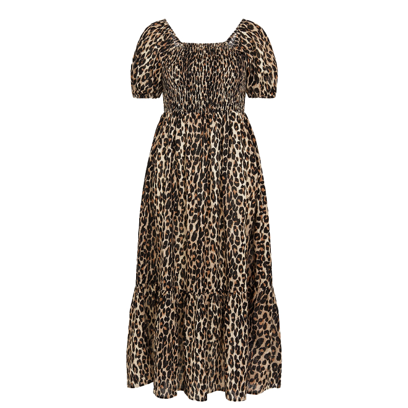 cut out image of accessorize leopard print dress