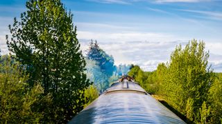 Anchorage to Grandview train in Alaska, USA
