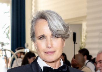 Andie MacDowell Cannes 2025 look just made tuxedos relevant again