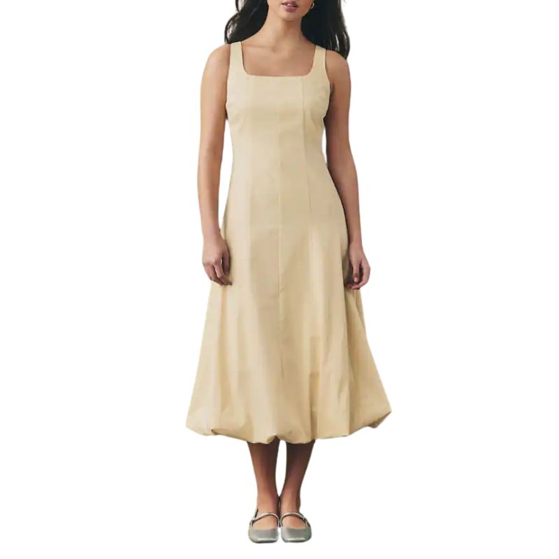 Image of butter yellow dress