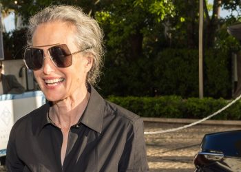 Andie McDowell’s look is a lesson in wearing black in summer