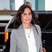 Courteney Cox uses sporty footwear to create a smart casual look