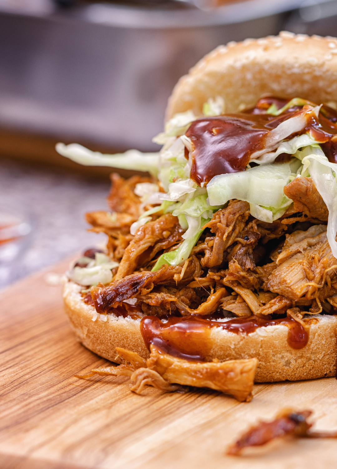 Pulled pork burgers