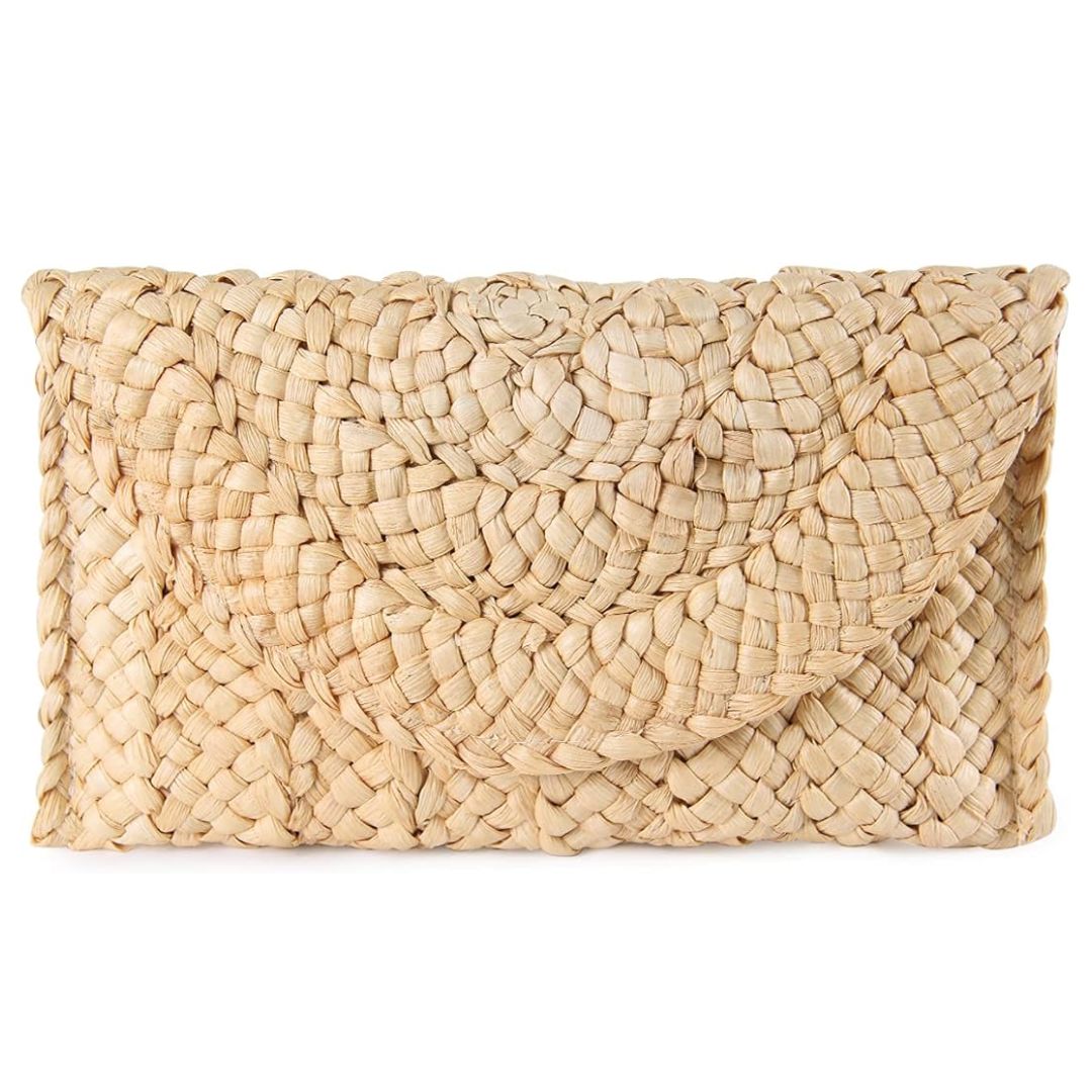 Syrads Straw Woven Clutch Bag
