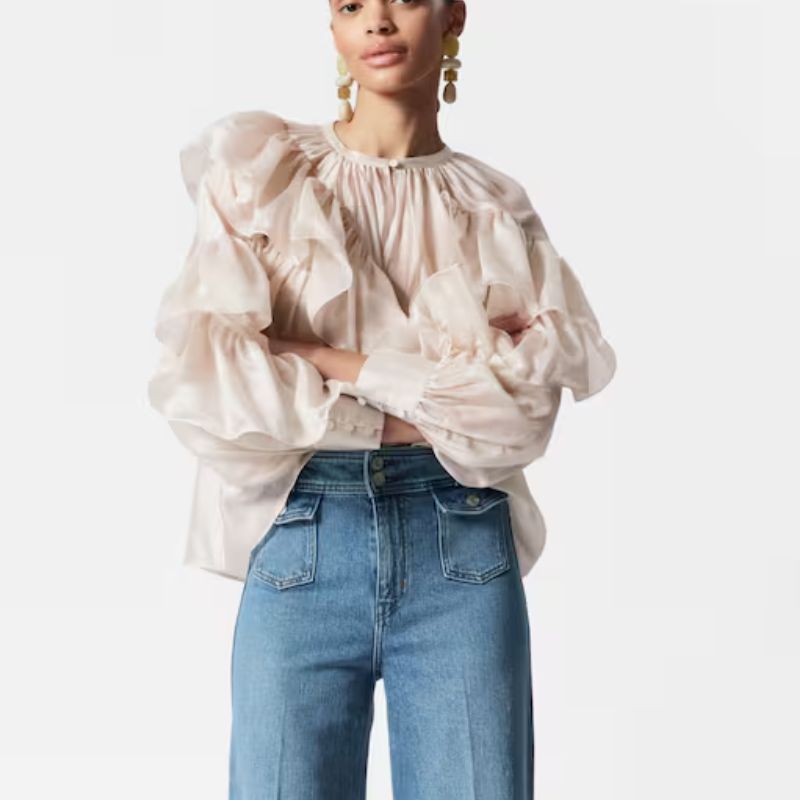 Image of ruffled blouse