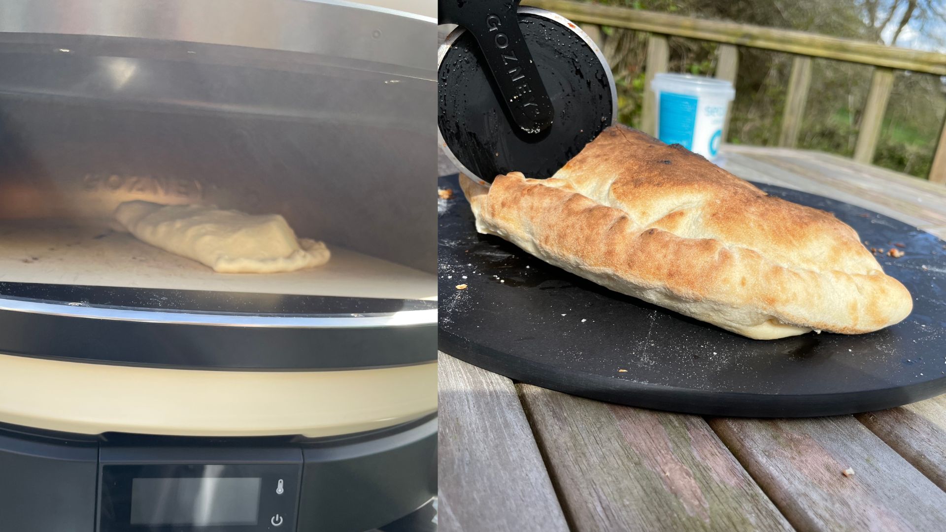 Gozney Arc Pizza Oven calzone