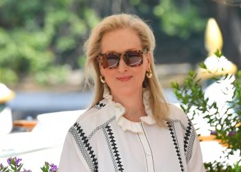 Meryl Streep’s embroidered blouse is the perfect summer top to wear with tailoring or jeans
