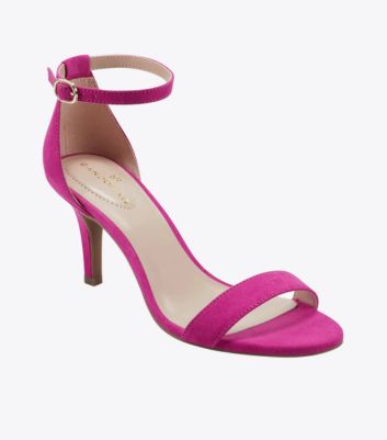 Image of pink heeled sandals