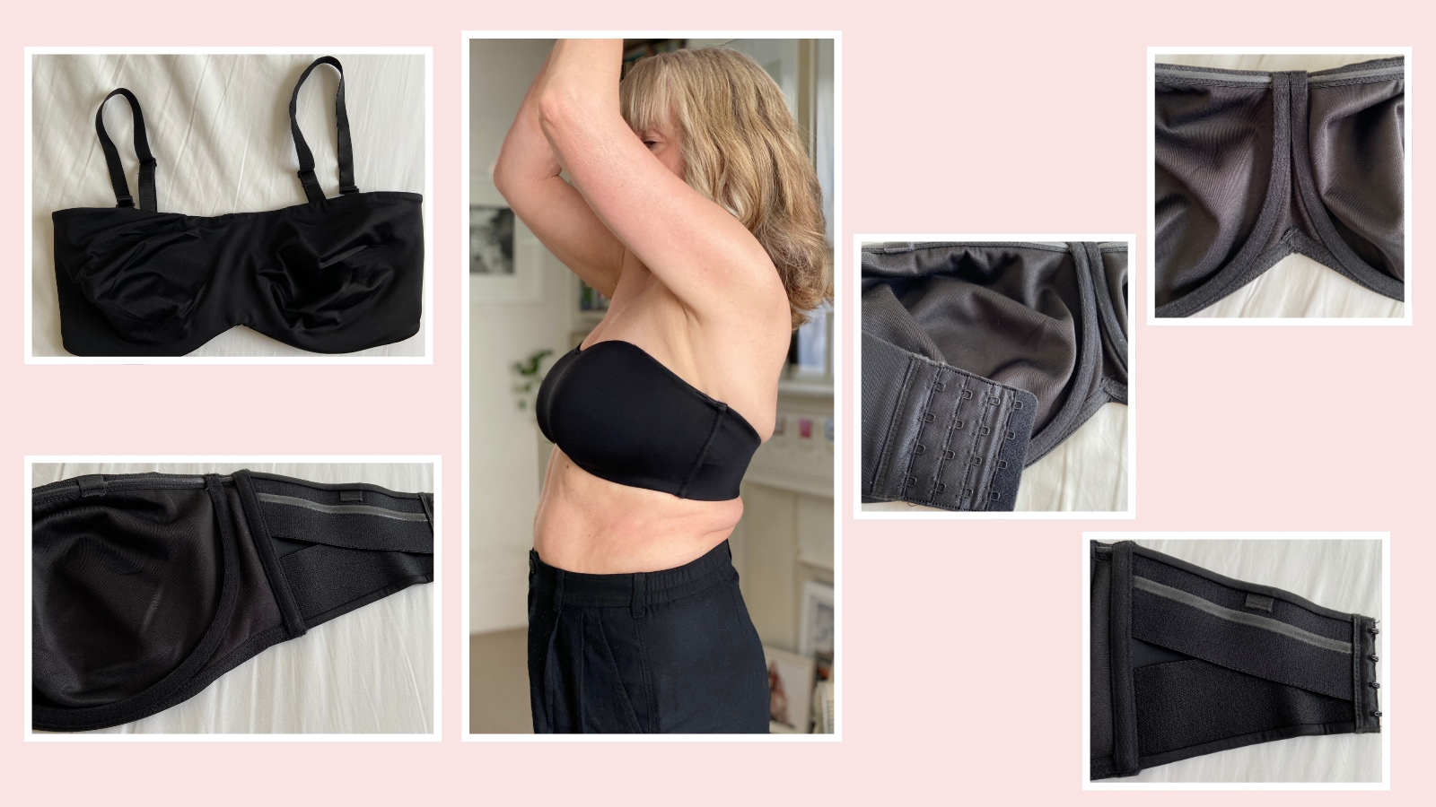 Julie Player testing Meleneca Strapless bra
