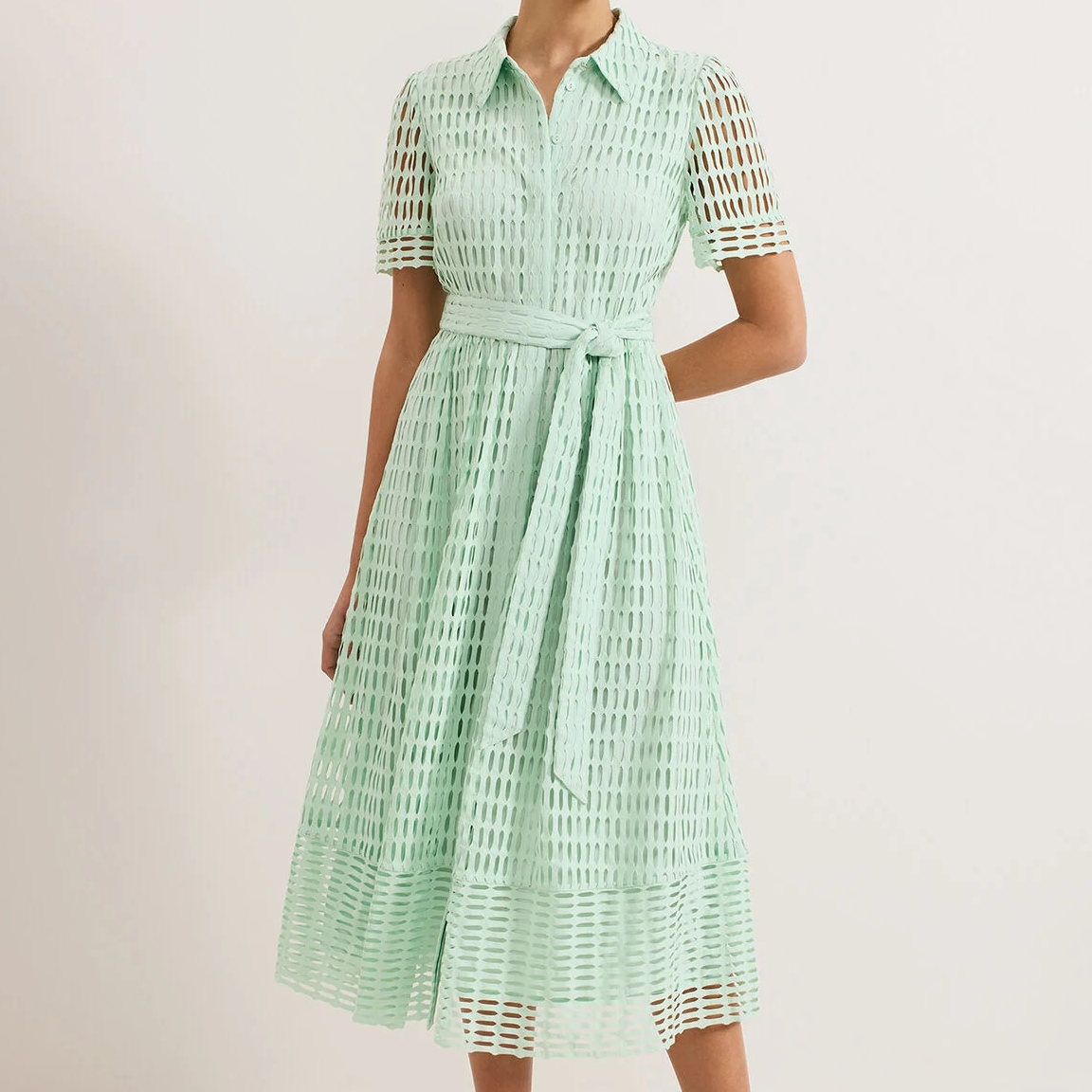 Phase Eight Green Sandy Lace Dress