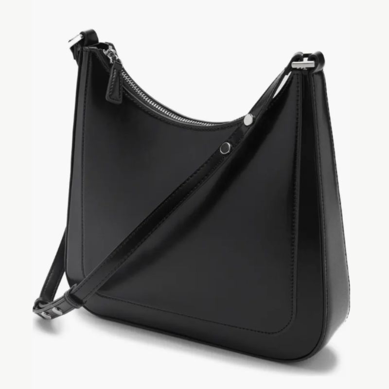 faux leather shoulder bag