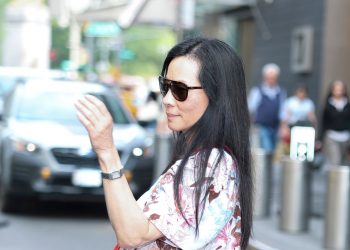 Lucy Liu’s platform trainers are Converse, but not as you know it