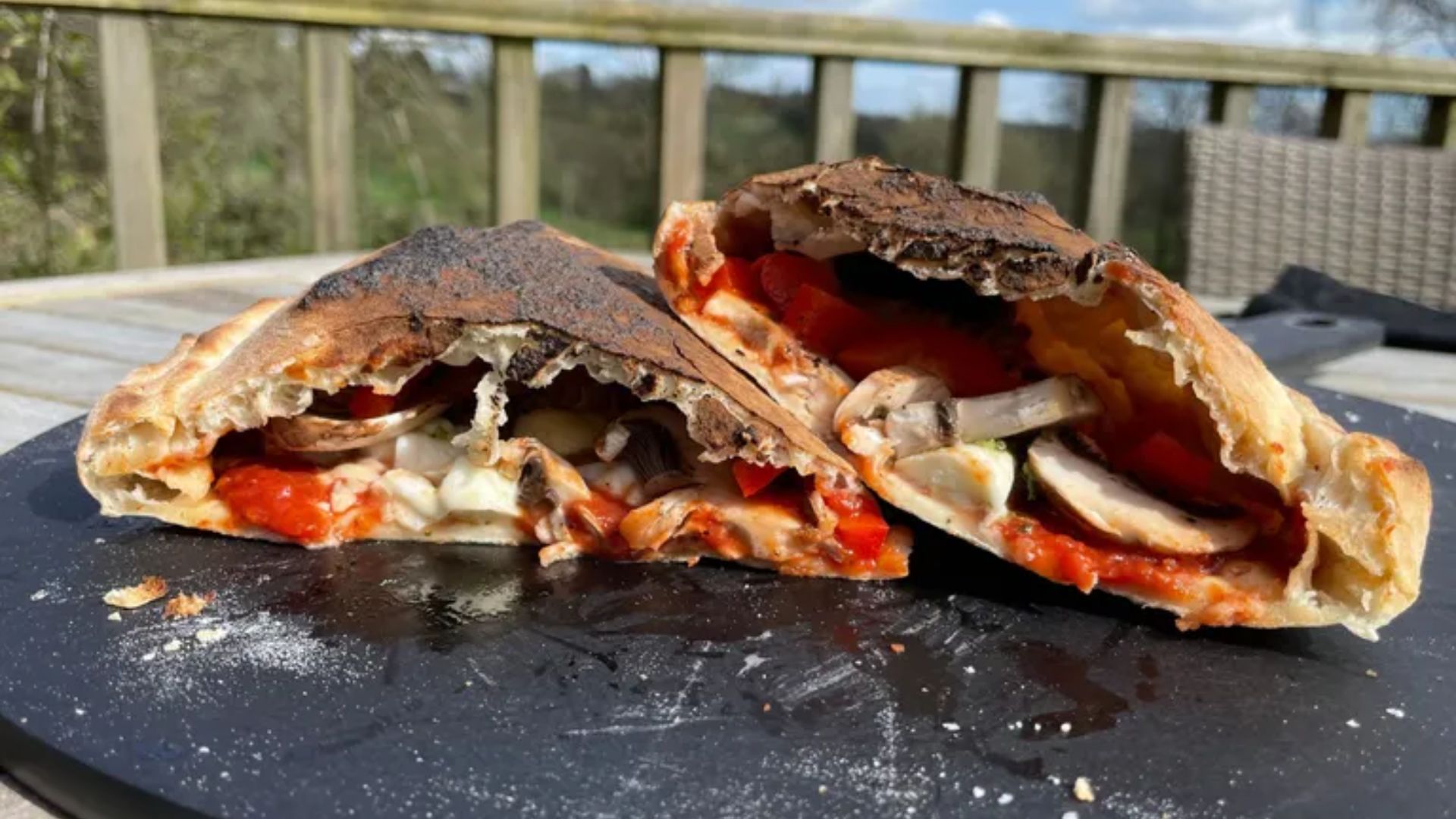 Calzone made in the Gozney Dome S1