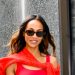 Zoe Saldana just wore this summer’s hottest cherry red hue