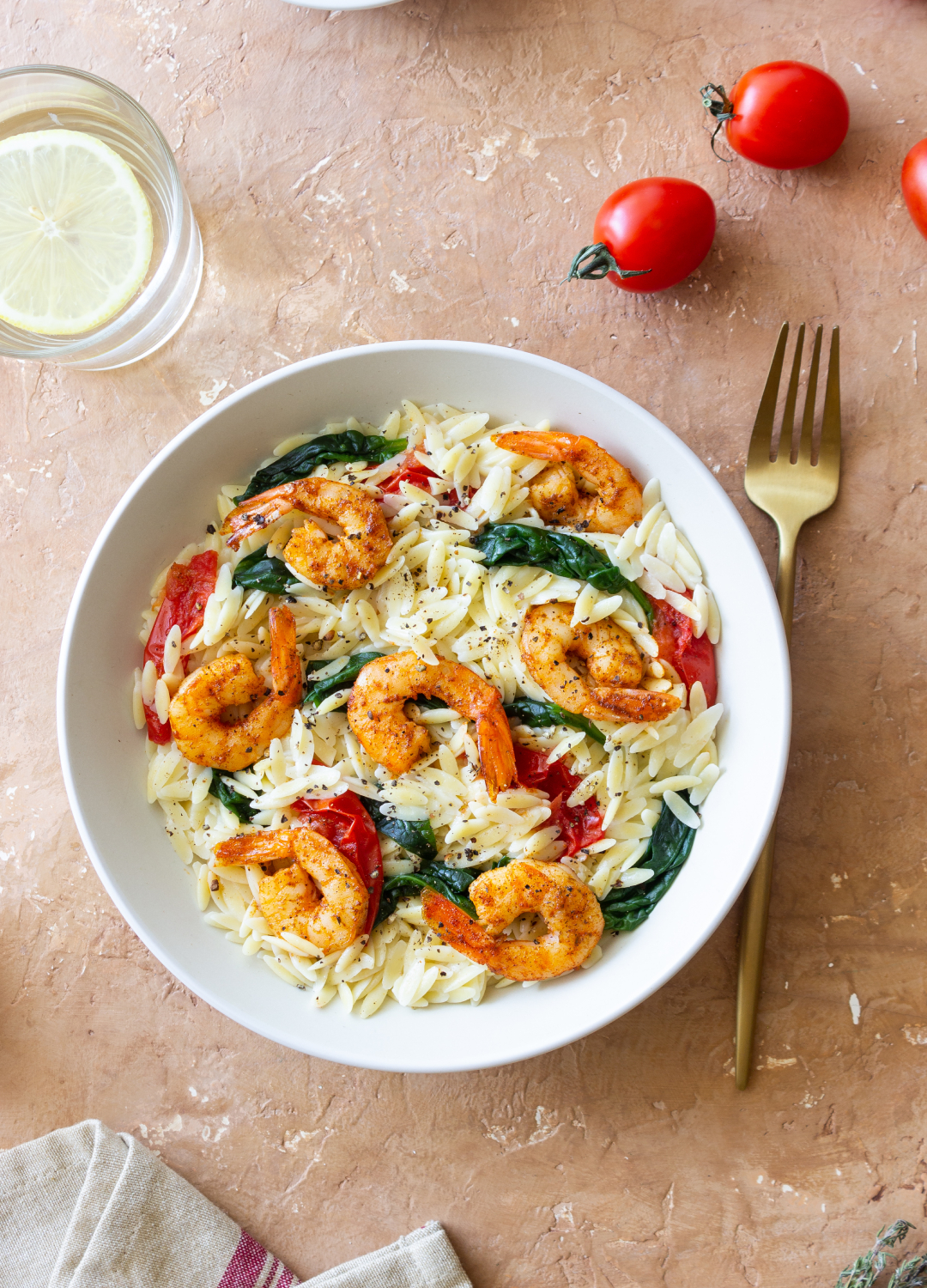 Orzo pasta dish