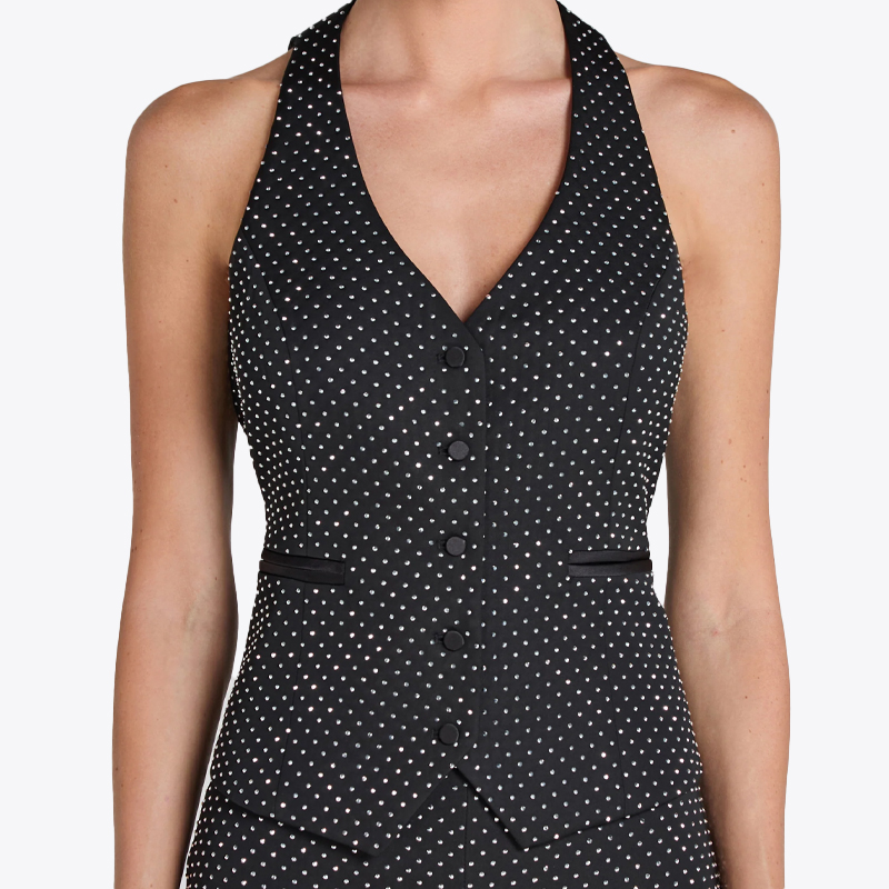 Nadine Merabi Kira waistcoat in black