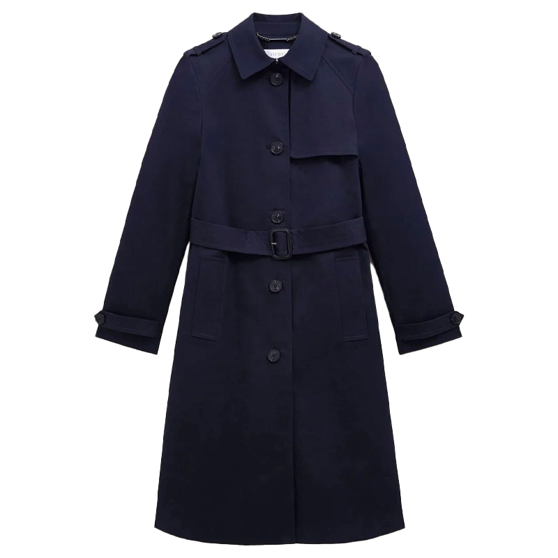 Hobbs London navy trench coat