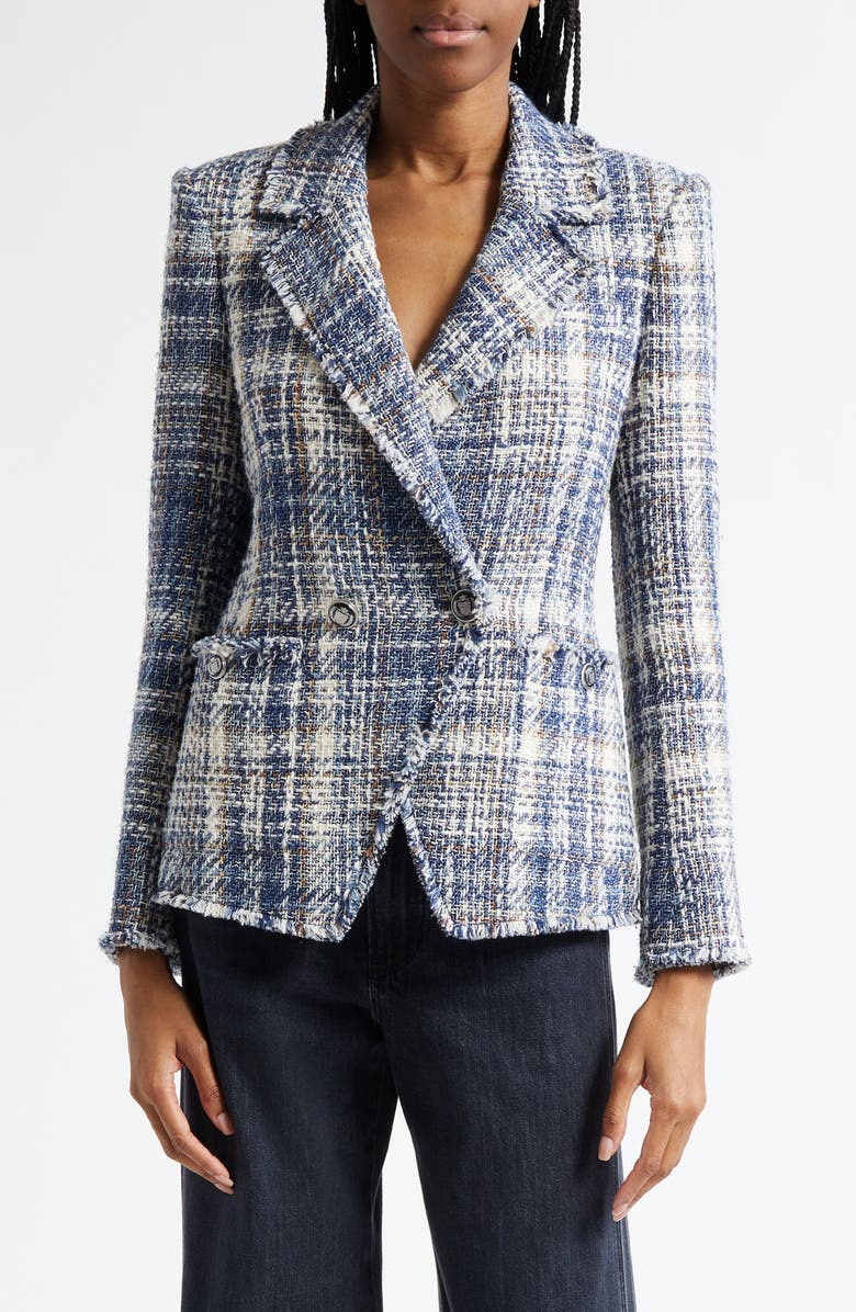 Theron Plaid Tweed Jacket