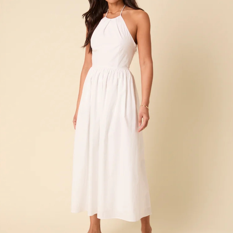 Nobody's Child White Halterneck Dress