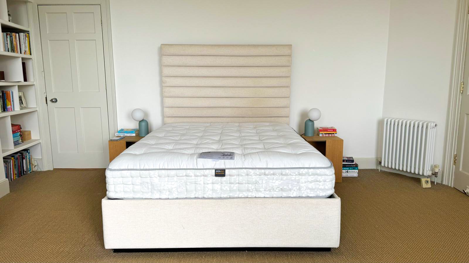 Button & Sprung Southdown mattress on a bed
