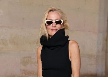 Gillian Anderson proves black maxi dresses work for summer