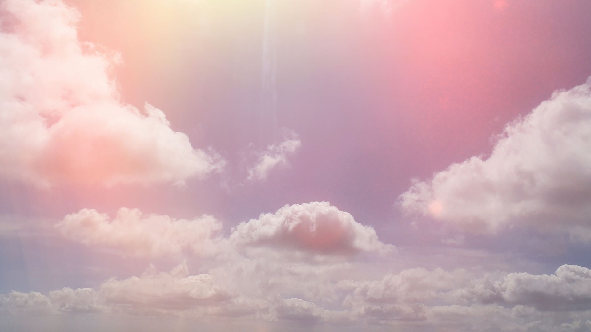 pink cloudy sky