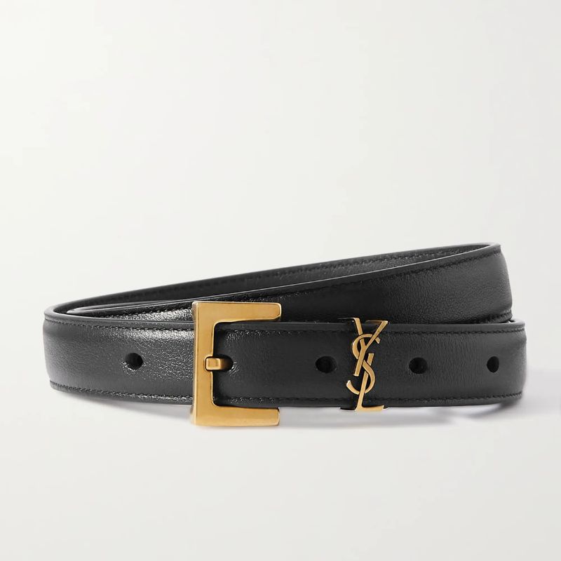 Saint Laurent , Cassandre Leather Belt 