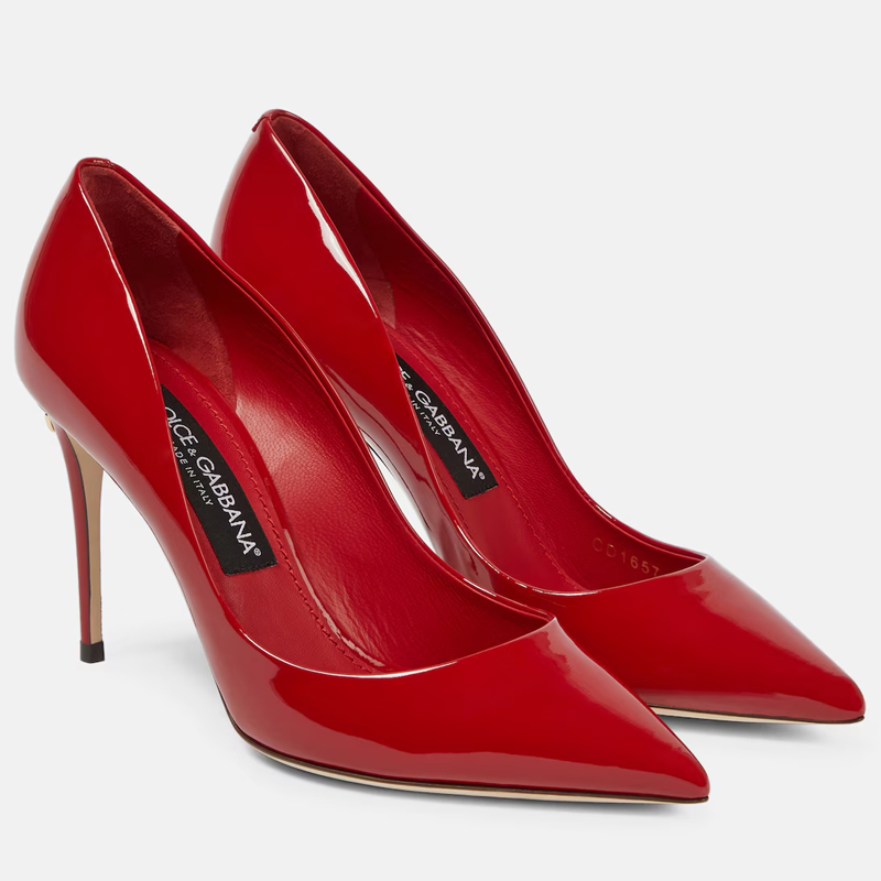 Red leather pumps, Dolce & Gabbana