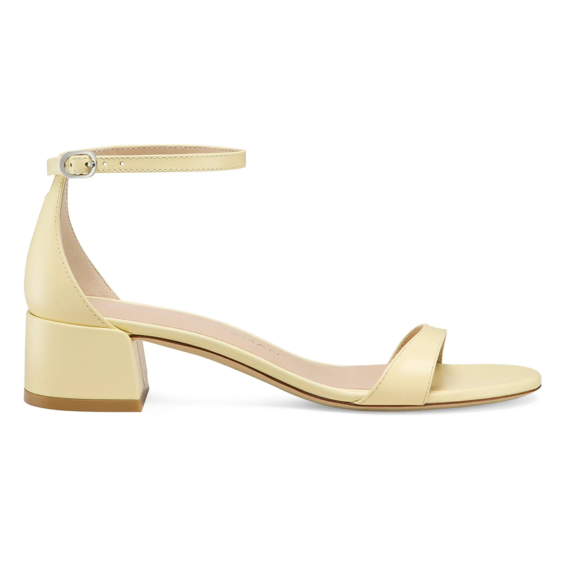 Stuart Weitzman butter yellow shoes