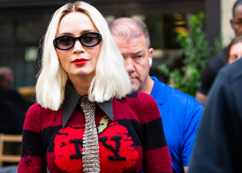 Emily Blunt gives a cozy feel to tailoring in this ensemble