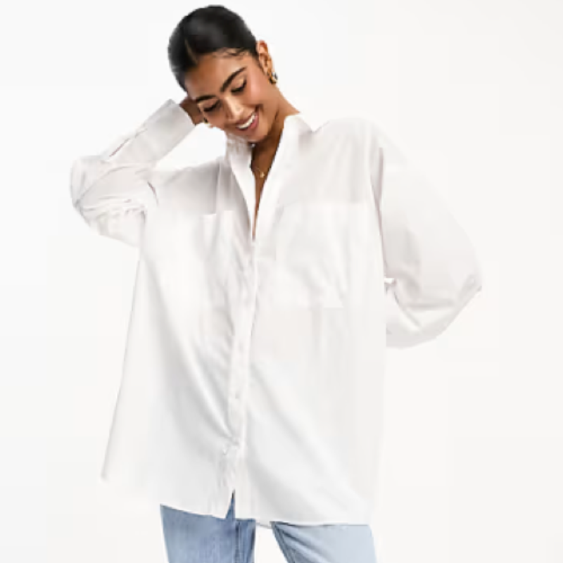 Oversized white shirt