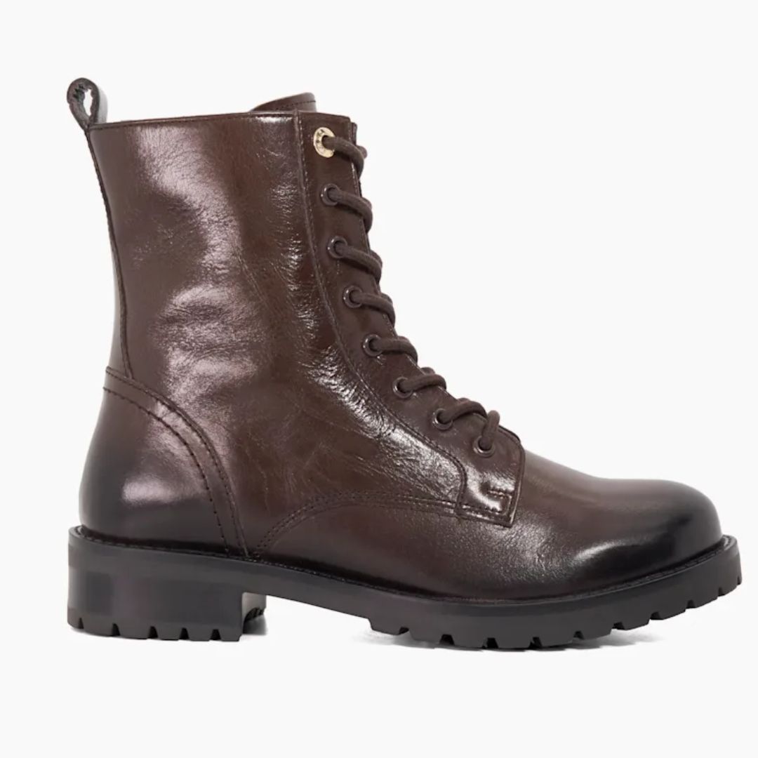 Dune Partens Leather Lace Up Boots