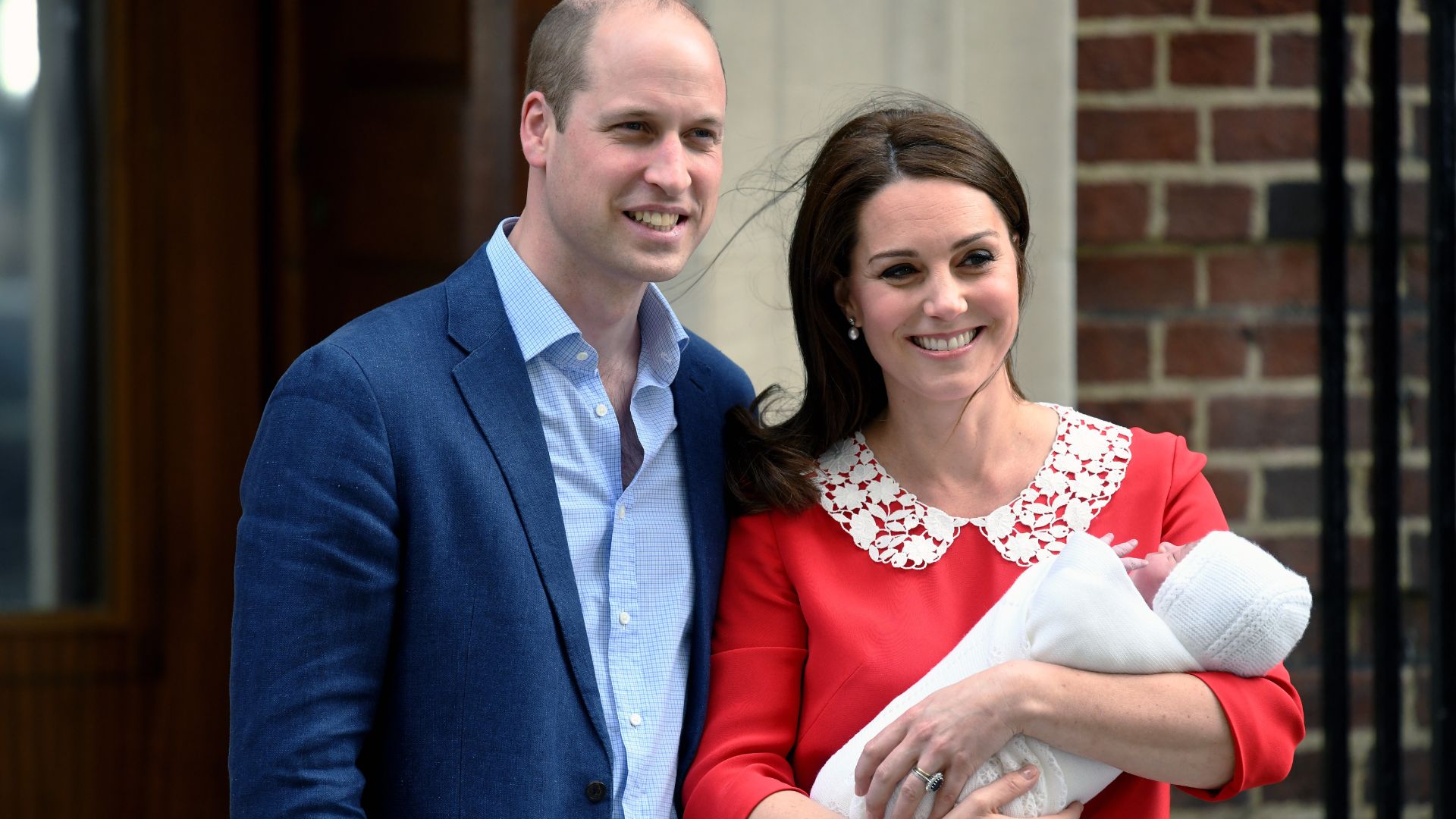 Prince William, Kate Middleton and a baby Prince Louis