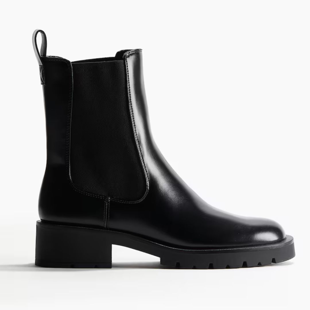 H&M Black Heeled Chelsea Boots