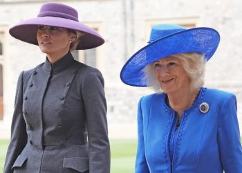 Melania Trump’s unrestrained moment of laughter with Camilla
