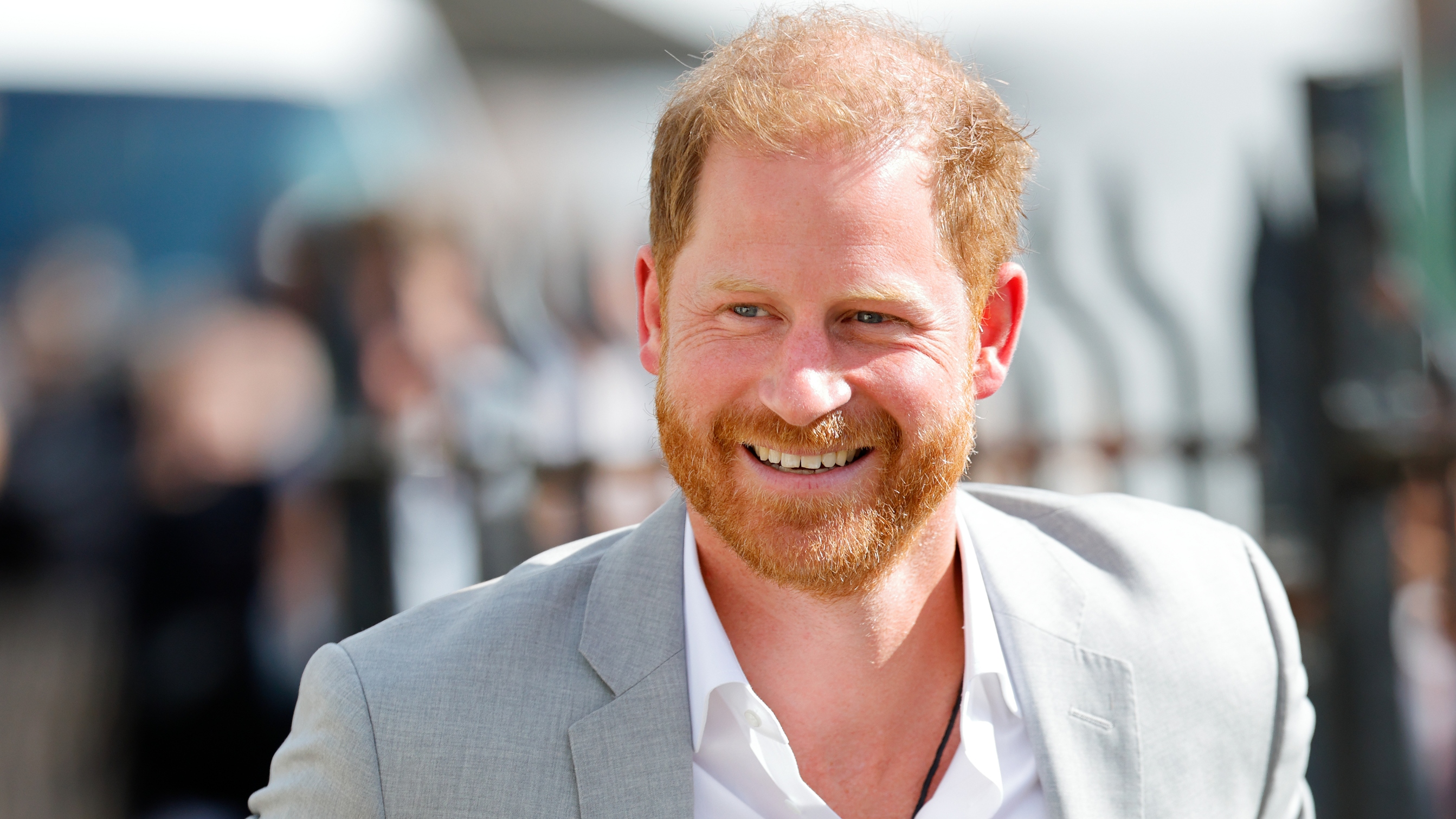 Prince Harry, Duke of Sussex arrives for a visit to the Community Recording Studio in St. Anns on September 9, 2025