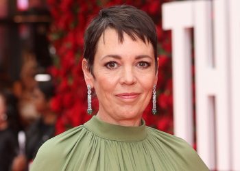 Olivia Colman proves sage green is a chic autumnal hue