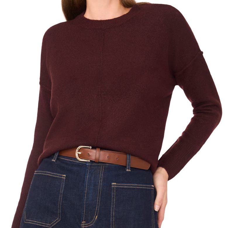 Exposed Seam Crewneck Sweater