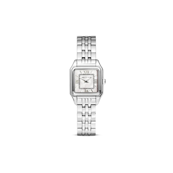A silver Abbott Lyon watch