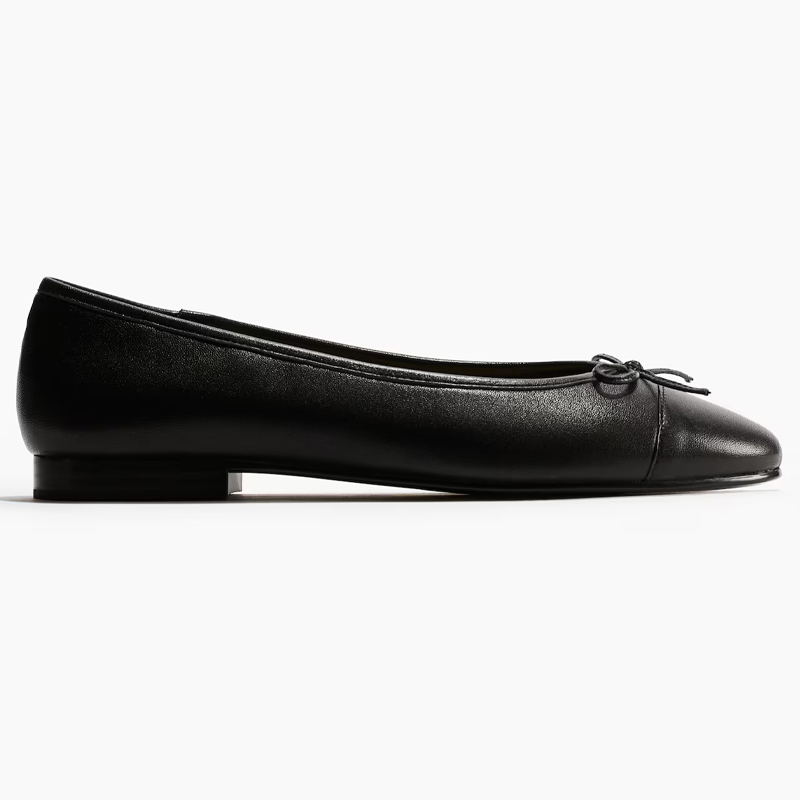 Black ballet pumps, H&M