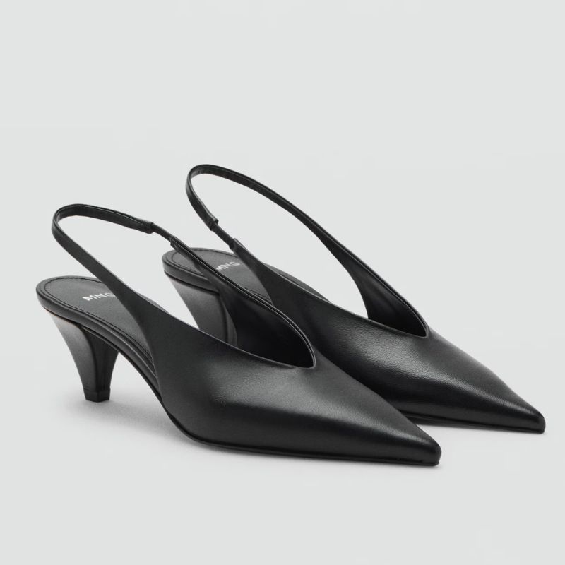 black slingback heels
